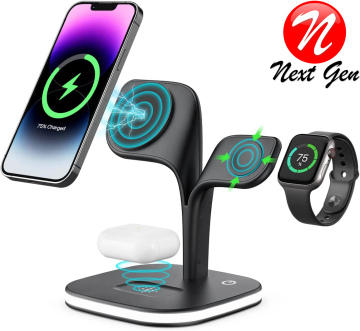 Chargeur induction 5 en 1 noire